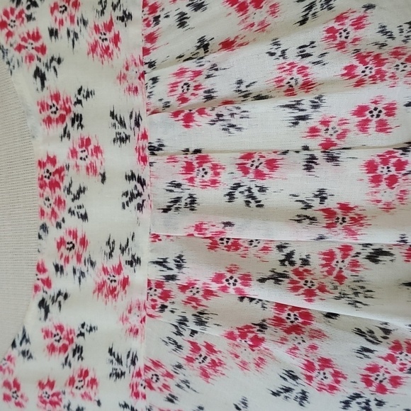 Rebbeca Taylor boho blouse. Pink and gray floral print. Long sleeves. Sm… - Picture 2 of 9